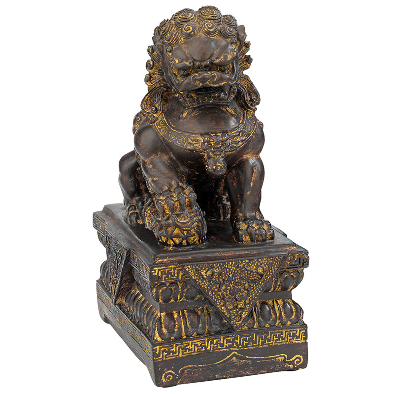 Chinese Guardian Male Foo Dog Figurine