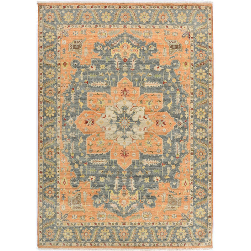 New Indian Serapi Wool On Cotton 9' X 12'