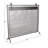 Metal Suspended Grid Single Panel Geometric Fireplace Screen with Bolted Detailing-1260668398