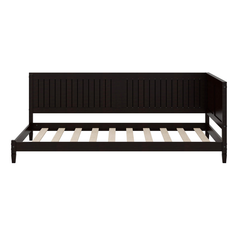 Wood Daybed/Sofa Bed With Armrest, Full, Espresso