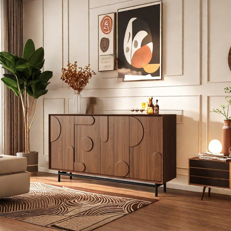 Versatile Decorative Cabinet with Spacious Top
