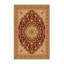 Tapis oriental doux et moelleux à motif oriental brun et beige-1718277966