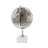 Marble Educational/Geographic Earth White Globe with Marble Base