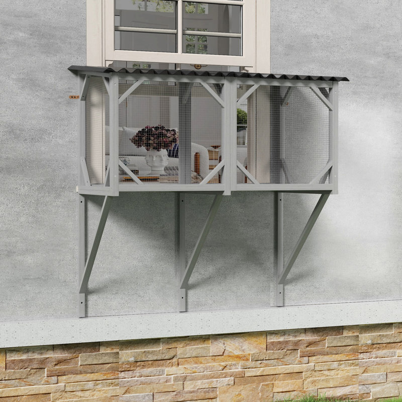 Spacieux pour le plaisir à l'intérieur - offre un espace de détente pour les chats. Une grande plateforme de fenêtre pour chat permet de se prélasser confortablement au soleil