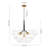Meyana 6 - Light Bubble Hammered Patterned Glass Cluster Chandelier-114498892