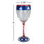 Verre à vin 11 po Patriotic