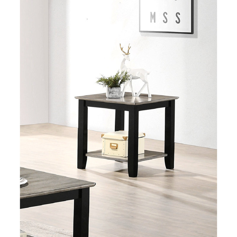 Rangement pour table de bout Ashariah, Marron foncé