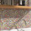 Mediterranean 11.82 in. x 11.82 in. Squares Glossy Glass Mosaic Tile-83561877