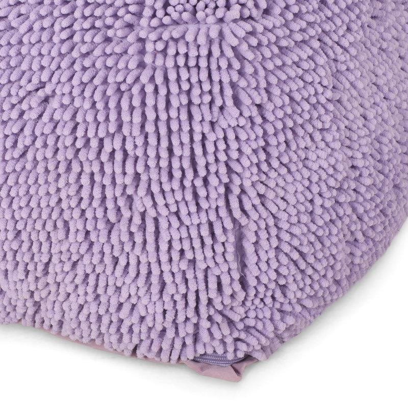 Repose-pieds en microfibre Lavender Spongy, Lavande