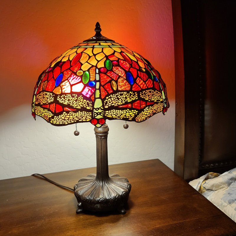 Jain Metal Table Lamp, 22"H x 19"W x 11"D