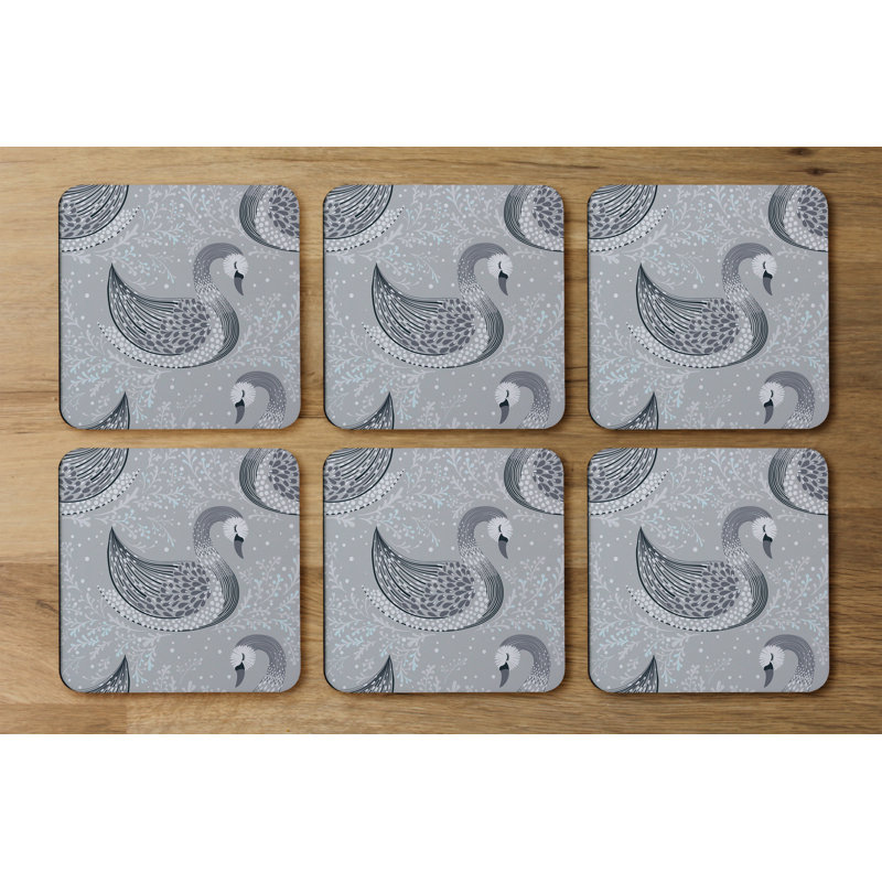 Square 6 Piece Coaster Set