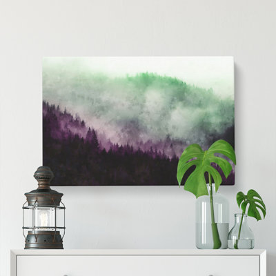 Foggy Forest - Wrapped Canvas Painting
