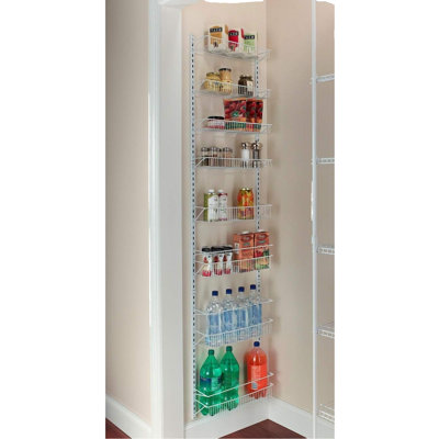 24" Wide Adjustable Door/Wall Mount Hanging Spice Storage Rack
