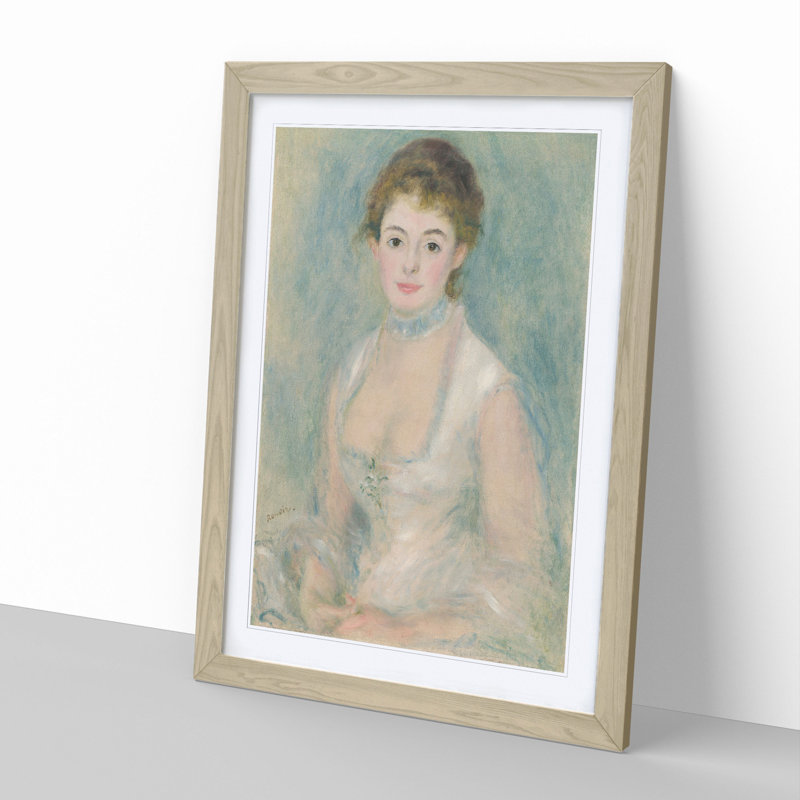 Madame Henriot by Pierre-Auguste Renoir - Picture Frame Painting, Oak Framed, 48cm H x 36cm W x 2cm D