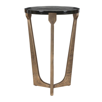  Bohdi Outdoor Brass Accent Table