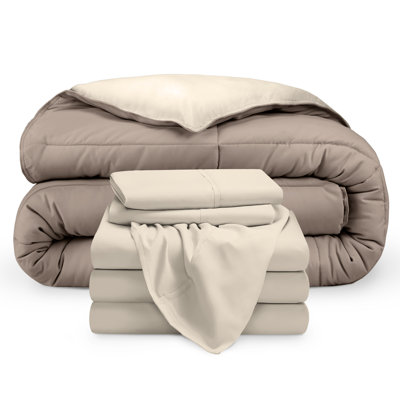Microfiber Reversible Bed-In-A-Bag