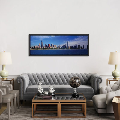 «Skyline from Lake Michigan», Chicago, Illinois, États-Unis, reproduction de photo sur toile