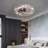 Low Profile Ceiling Fan With Light And Remote Control, Dimmable LED Ceiling Fan, 6 Speeds, Timing Reversible Blades, 20"