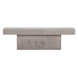 Banc de jardin en béton à banc en T Perpetual