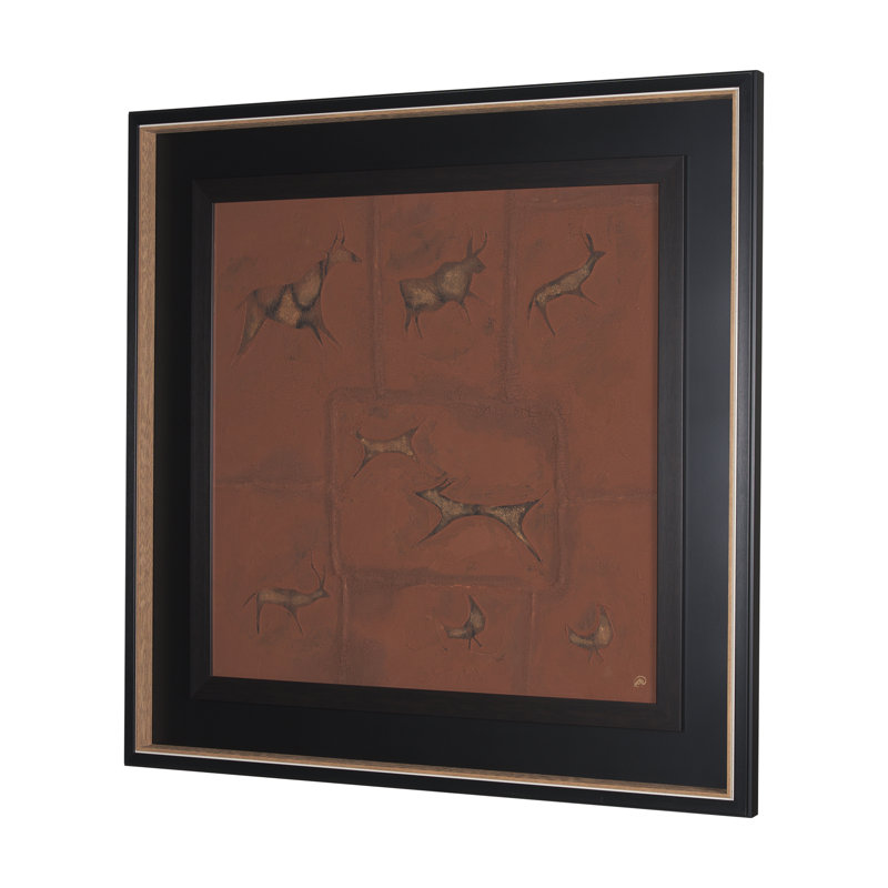 «Stone Age I» par Studio M, reproduction d'art encadrée sous verre, Âge de pierre II