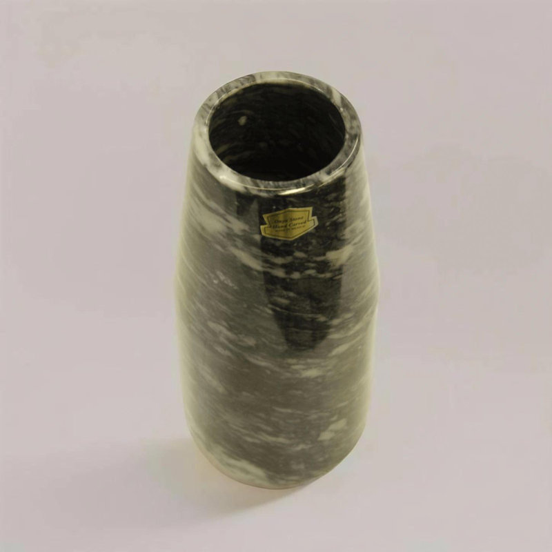 Black Marble Flower Vase