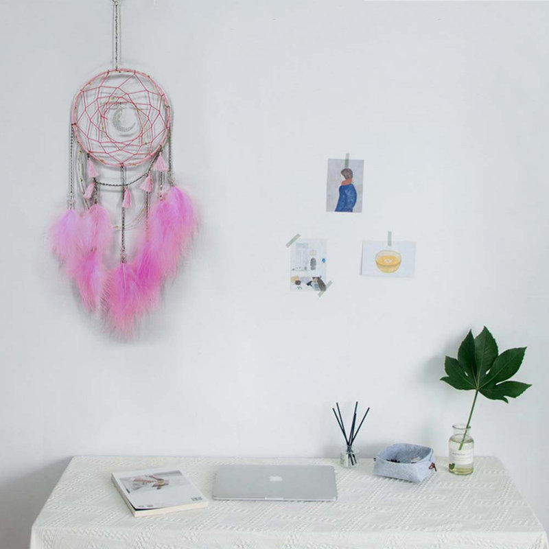 Hand Woven Ceramic Wall Hanging, Pink