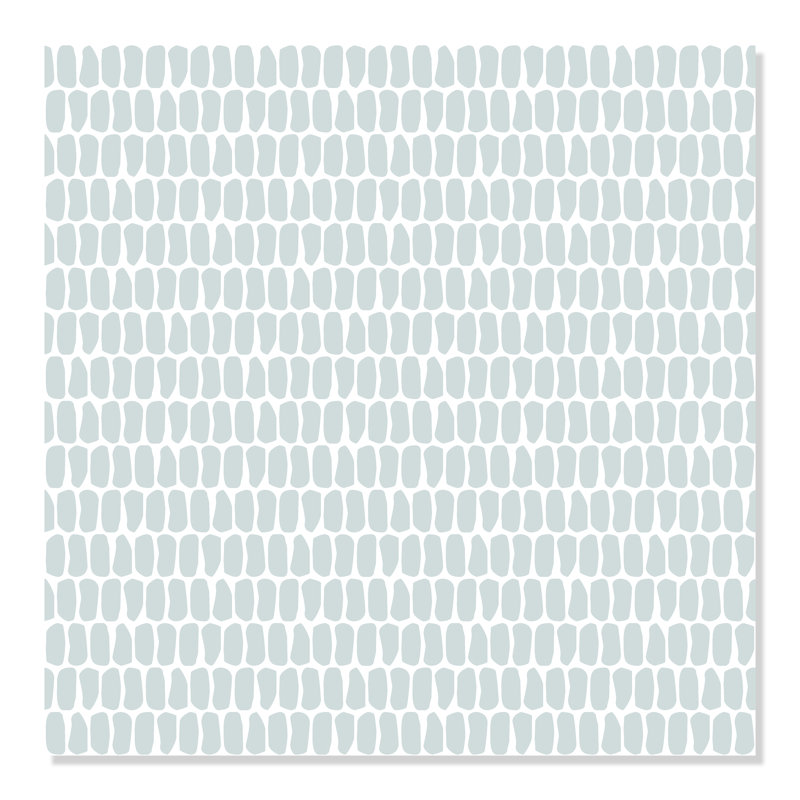 Panneau de papier peint adhésif Danyael, Bleu pâle, L 10 po x l 24 po