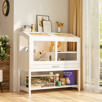 Hamster Cage With Storage Cabinet