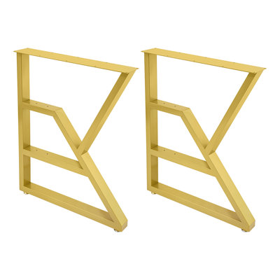 2Pcs K-Shaped Metal Table Legs