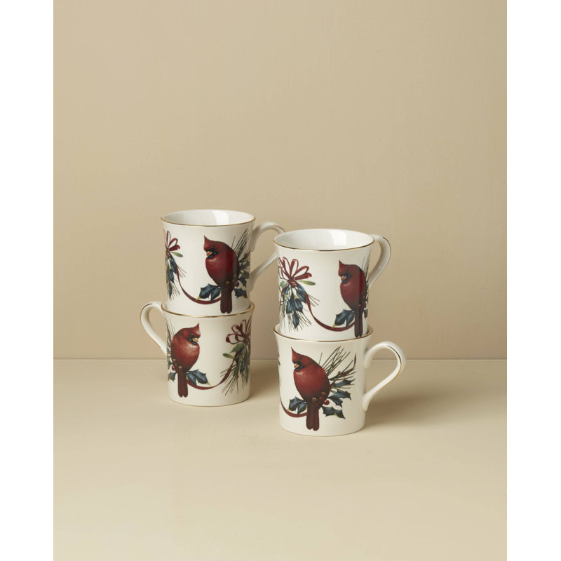 Ensemble de 4 tasses Winter Greetings