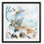 Caribou sur fond bleu - reproduction de cadre photo-2028129929