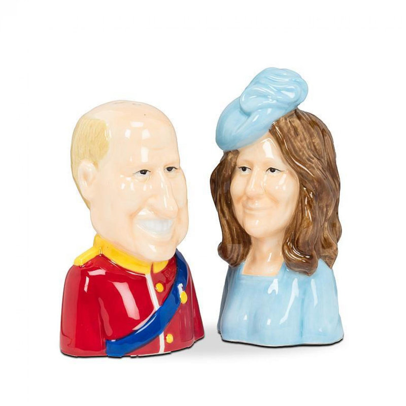 Royal Couple Ceramic Salt and Pepper Shaker Set