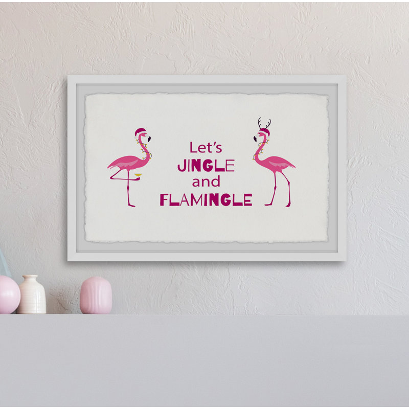 Let's Jingle - Single Picture Frame Print, 41cm H x 61cm W x 3.81cm D