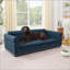 Canapé-lit surdimensionné pour chien surdimensionné avec dossier et accoudoirs pour chiens de grande taille (bleu foncé)-451161833