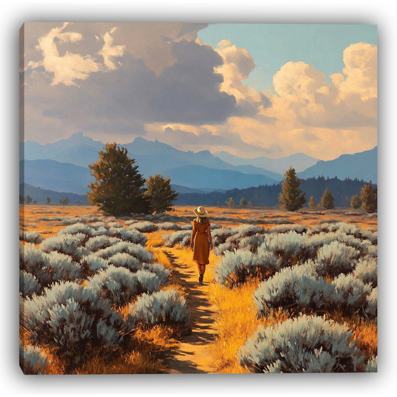 Path to Solitude - Wrapped Canvas Print, 20" H x 20" W