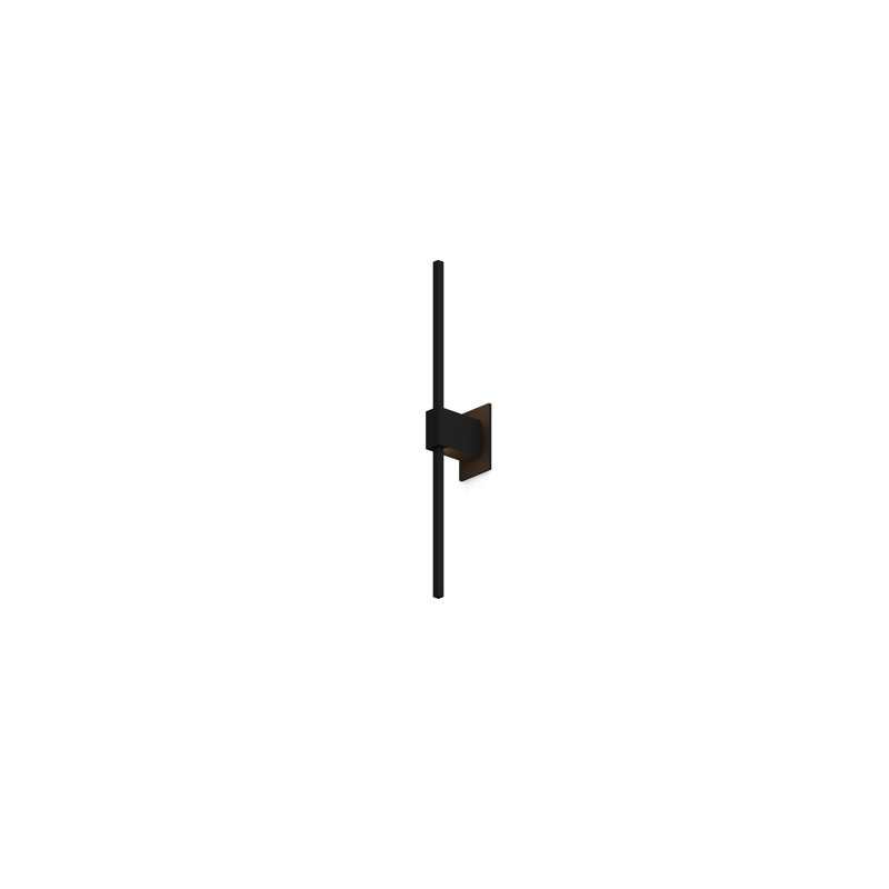 Z-Bar 1 - Light LED Armed Sconce, 4.5" H x 24" W x 4" D, Matte Black