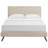 Macie Platform Bed with Round Splayed Legs-539381002-539380993