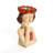 Lady Strawberries Ceramic 11.4-Inch Tall Sculpture Vase