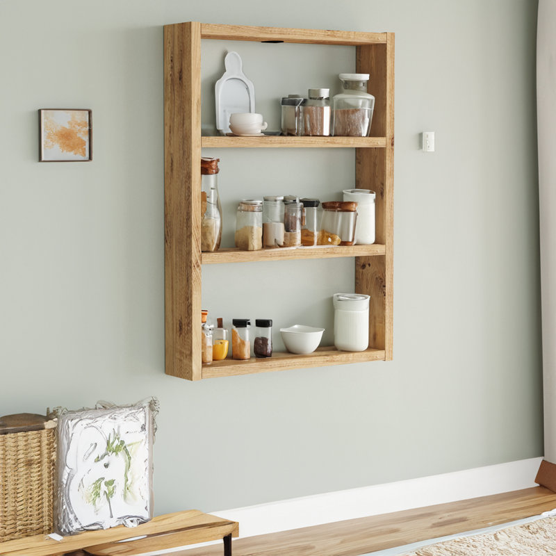 Wiebmer 3 Piece Floating Shelf, Atlantic Pine
