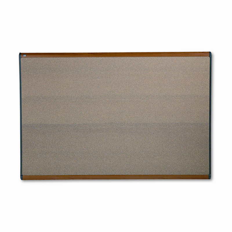 Babillard mural Prestige Graphite, Marron, Cerisier, 24 po x 36 po
