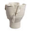 Vase Tio Modern, pétales fluides, porcelaine blanche 13 pouces