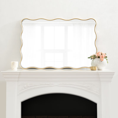 Miroir de salle de bain rectangulaire festonné