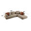 Canapé modulaire avec repose-pieds Carrick BEIGE SANDWICH