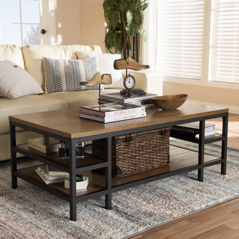 Four Leg Coffee Table with Storage