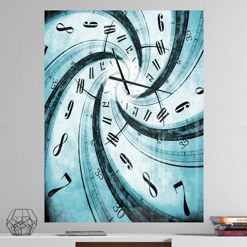 Time Vortex Spiral - Modern wall clock, Extra Large