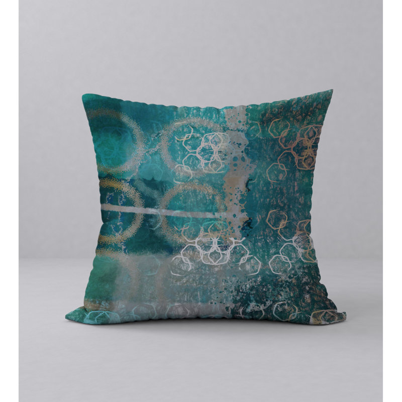 Housse de coussin décorative carrée de rêveur et insert, 20 po x 20 po
