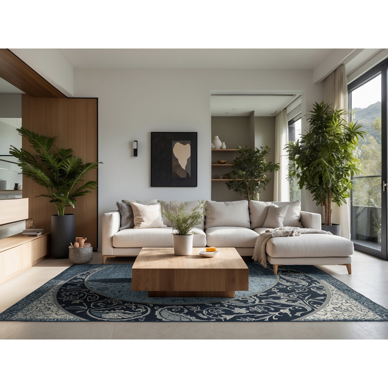Tapis oriental gris doux et moelleux Kline, 4 x 6
