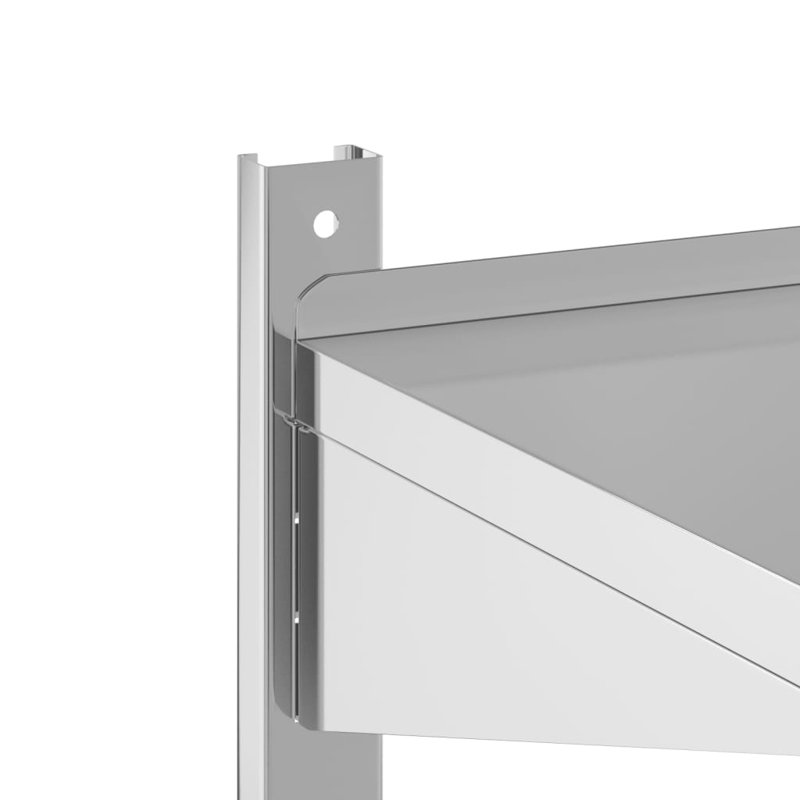 Alisone Stainless Steel Bracket Shelf, 60cm H x 75cm W x 30cm D