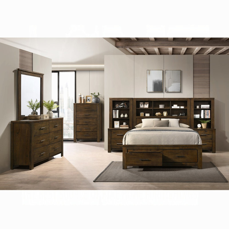 Grand lit Merrilee II avec rangement, Grand