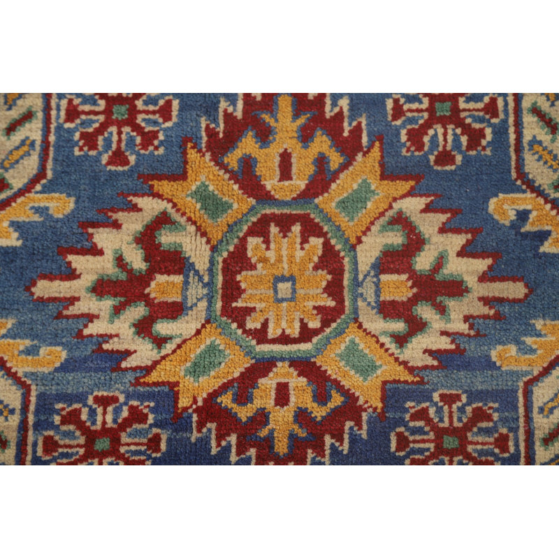 Tapis oriental bleu clair Kazak
